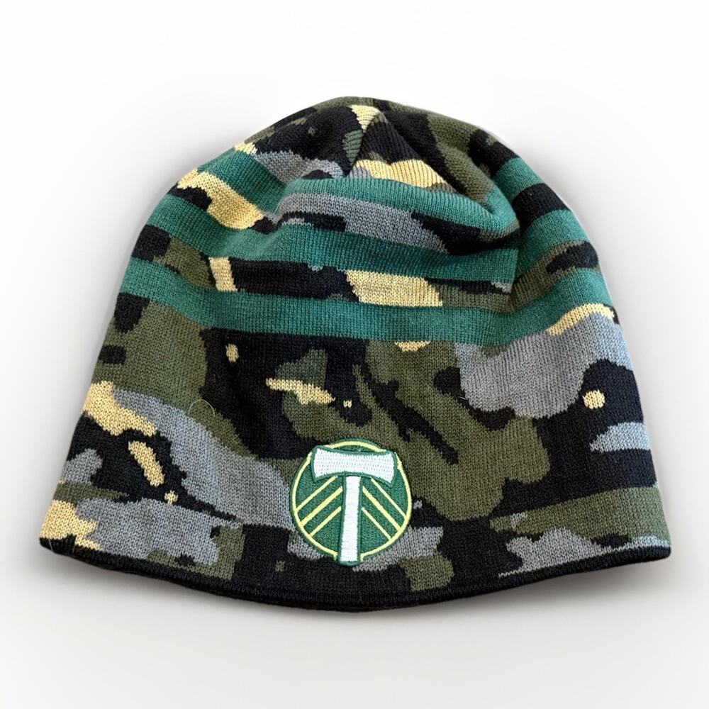 Adidas Unisex Green Camo MLS Portland Timbers Beanie One Size Fits All NWOT New